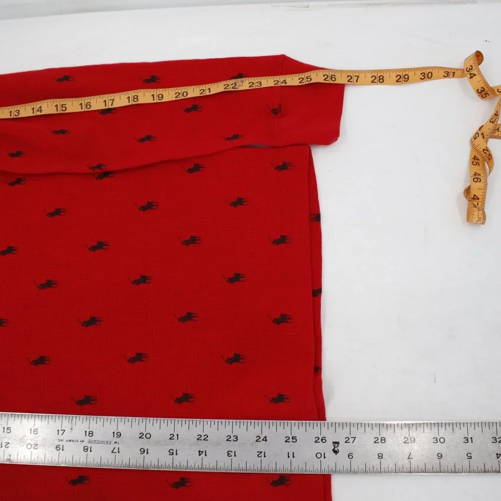 NWT Polo Ralph Lauren Sleepwear Mens Small Pony Thermal Waffle Knit‎ Long Sleeve